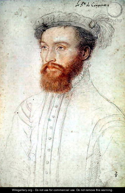Louis de Baillet, seigneur de Coignieres, c.1550 - (studio of) Clouet