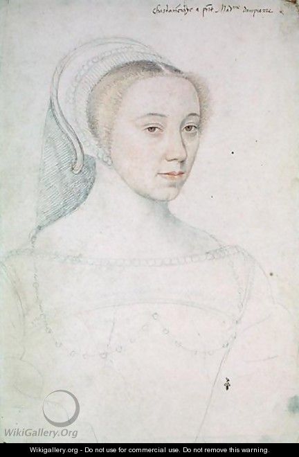 Jeanne de Vivonne (1516-83) c.1535 2 - (studio of) Clouet