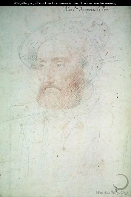 Jacques de Clermont (1480-1550) Baron de Dampierre, c.1535 - (studio of) Clouet