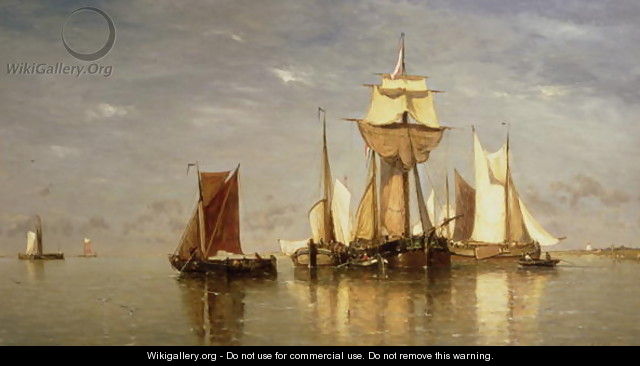 Calm on the Scheldt, 1867 - Paul-Jean Clays