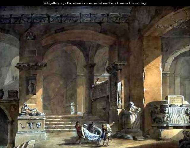 Sepulchral Chamber, c.1773 - Charles-Louis Clerisseau