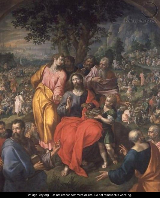The Feeding of the Five Thousand, c.1590 - Hendrick De Clerck