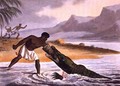 The African Crocodile Hunters, 1813 - John Heaviside Clark (after)