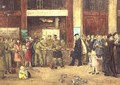 The Forces' Cloakroom at Waterloo Station - John Stewart Clark