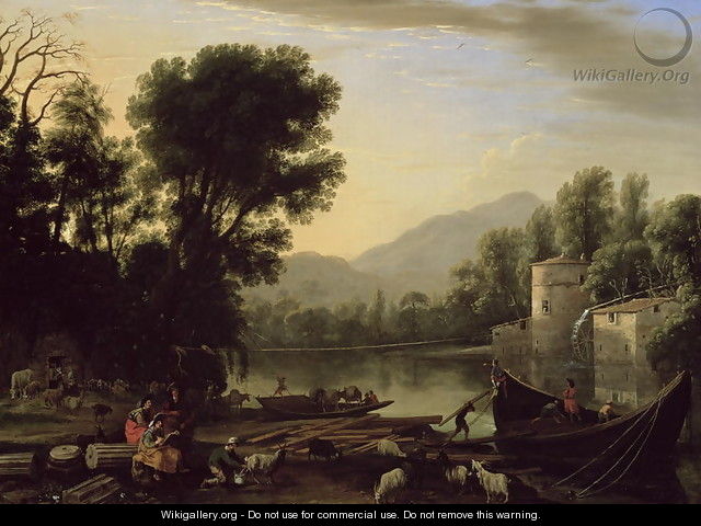 Mill on a River, c.1631 - Claude Lorrain (Gellee)