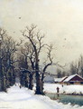 Winter scene - Nils Hans Christiansen