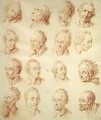 Studies of Facial Expressions - Daniel Nikolaus Chodowiecki