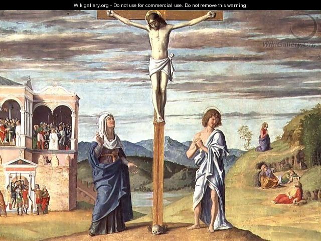 Christ on the Cross with the Virgin and St. John the Evangelist - Giovanni Battista Cima da Conegliano