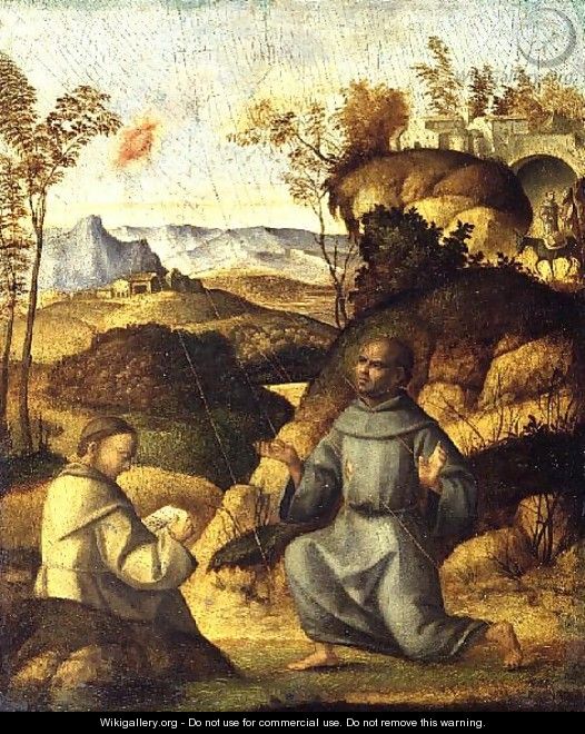 St. Francis Receiving the Stigmata - Giovanni Battista Cima da Conegliano