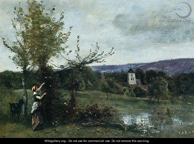 The Verdant Bank - Jean-Baptiste-Camille Corot