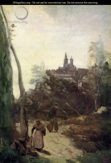 Semur - the Path from the Church - Jean-Baptiste-Camille Corot