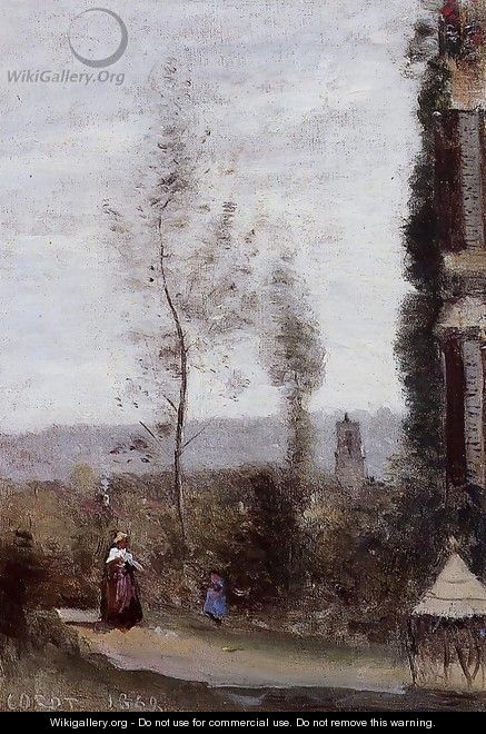 Coulommiers, The Garden of M. Preschez - Jean-Baptiste-Camille Corot