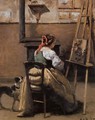 The Artist's Studio - Jean-Baptiste-Camille Corot