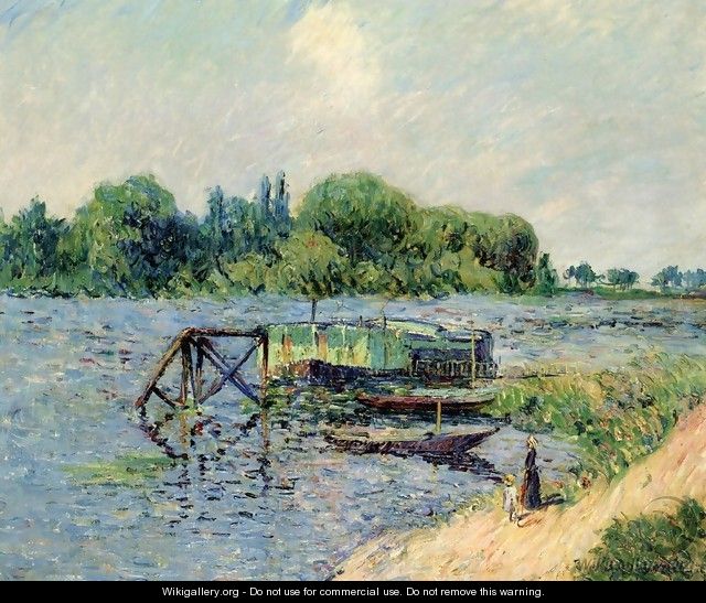Laundry on the Seine at Herblay - Gustave Loiseau