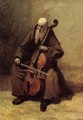 Monk with a Cello - Jean-Baptiste-Camille Corot