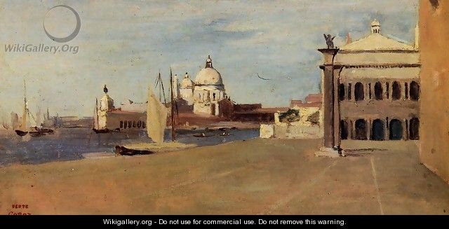 Venice, the Grand Canal, View from the Esclavons Quay - Jean-Baptiste-Camille Corot