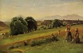 Mornex (Haute-Savoie) - Au fond, le mole - Jean-Baptiste-Camille Corot