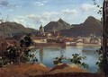 The Town and Lake Como - Jean-Baptiste-Camille Corot