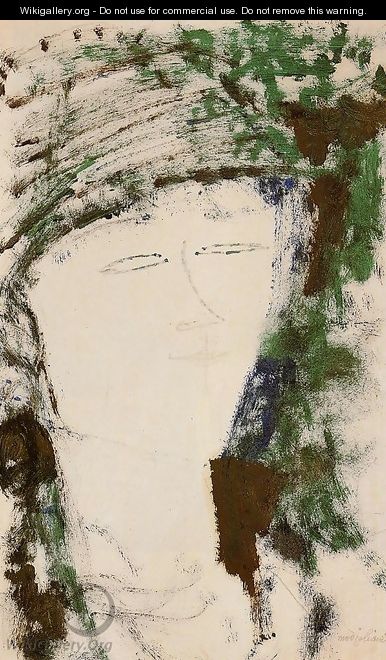 Portrait of Beatrice Hastings V - Amedeo Modigliani
