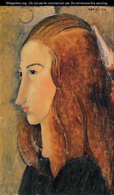 Portrait of Jeanne Hebutern - Amedeo Modigliani