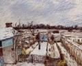 The Garden under the Snow - Alfred Sisley