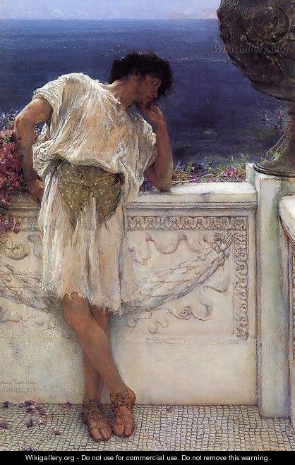 The Poet Gallus Dreaming - Sir Lawrence Alma-Tadema