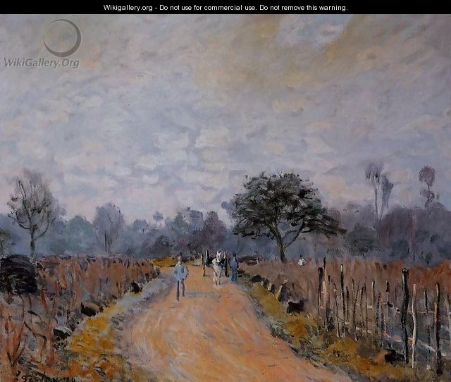 The Road from Prunay to Bougival - Alfred Sisley