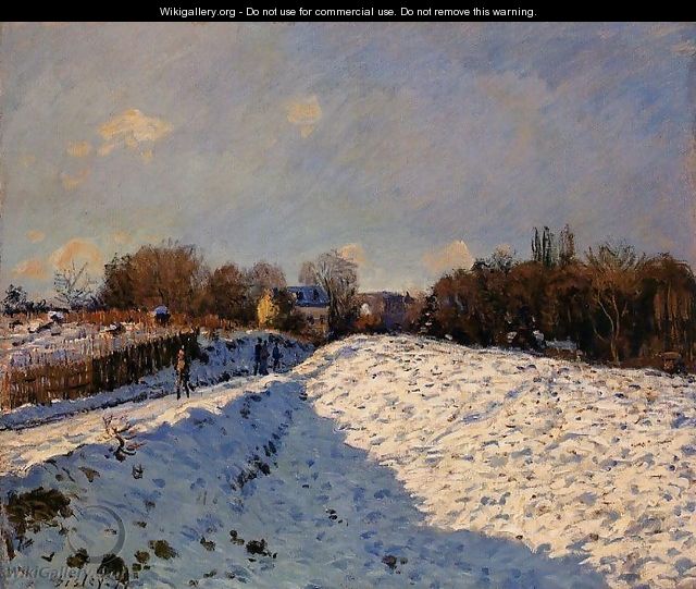 The Effect of Snow at Argenteuil - Alfred Sisley