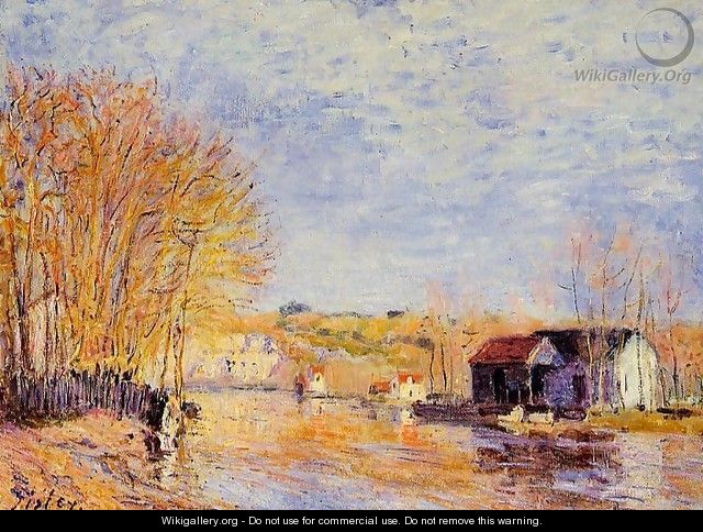 High Waters at Moret-sur-Loing - Alfred Sisley