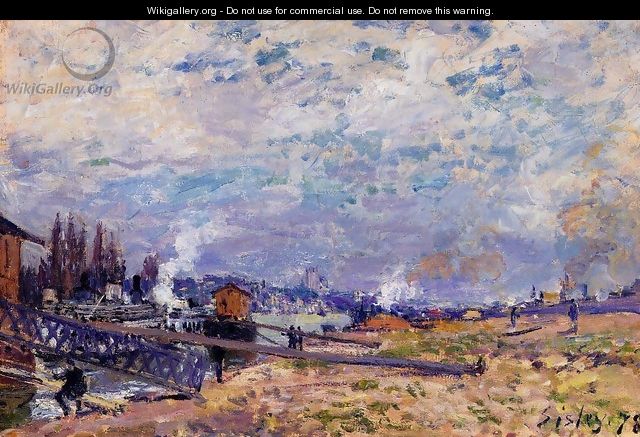 The Seine at Grenelle - Alfred Sisley