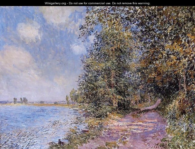 An August Afternoon near Veneux - Alfred Sisley