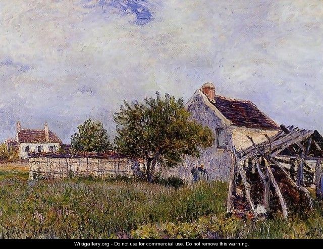 An Old Cottage at Sablons - Alfred Sisley