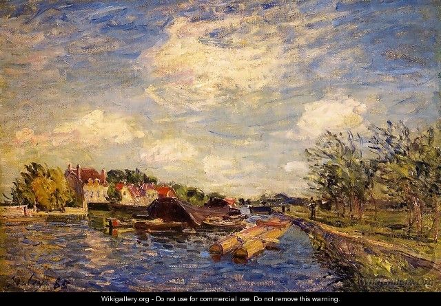 By the Loing - Alfred Sisley
