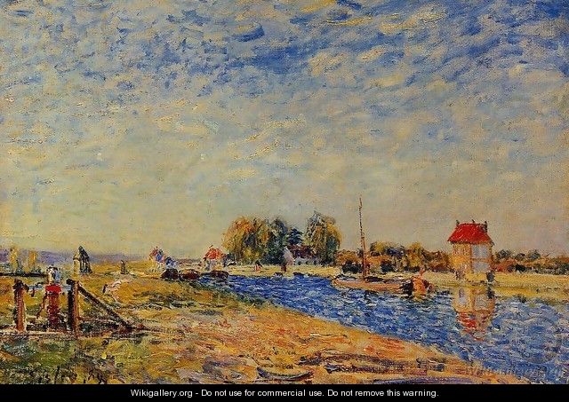 The Loing Canal I - Alfred Sisley
