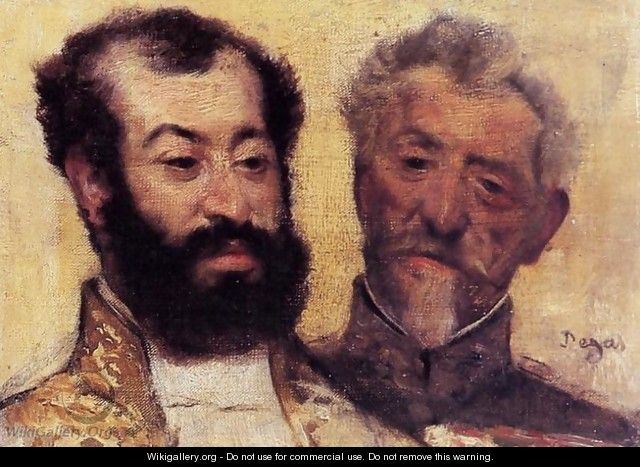 General Mellinet and Chief Rabbi Astruc - Edgar Degas