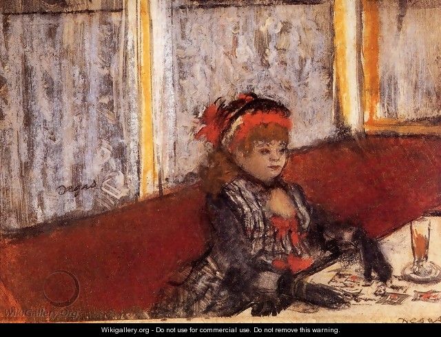 Woman in a Cafe - Edgar Degas