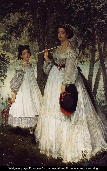 The Two Sisters; Portrait - James Jacques Joseph Tissot