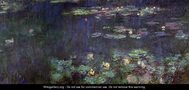 Green Reflection (right half) - Claude Oscar Monet