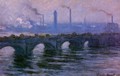 Waterloo Bridge, Overcast Weather - Claude Oscar Monet