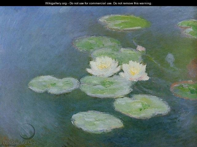 Water-Lilies, Evening Effect - Claude Oscar Monet