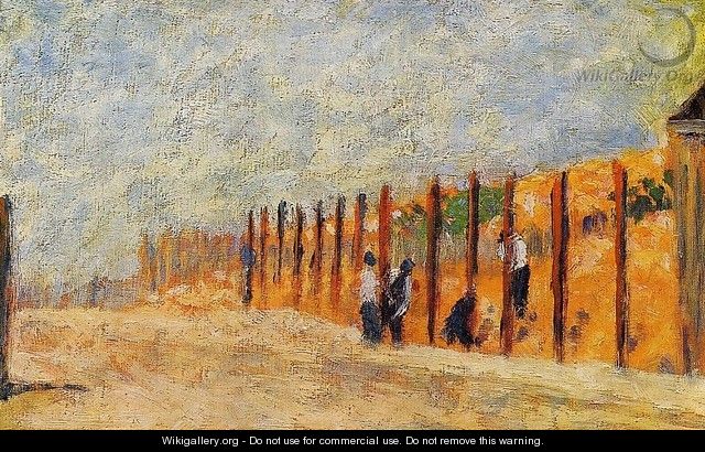 Peasants Driving Stakes - Georges Seurat