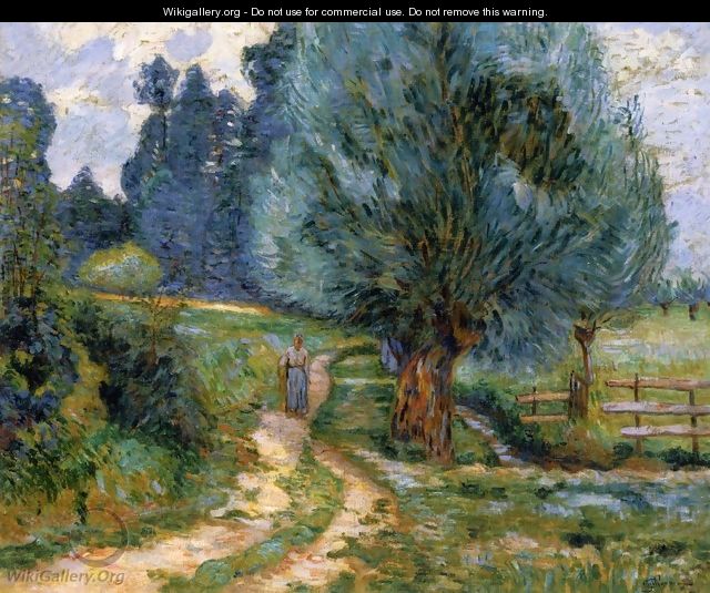 Stroller on the Banks of the Orge - Armand Guillaumin