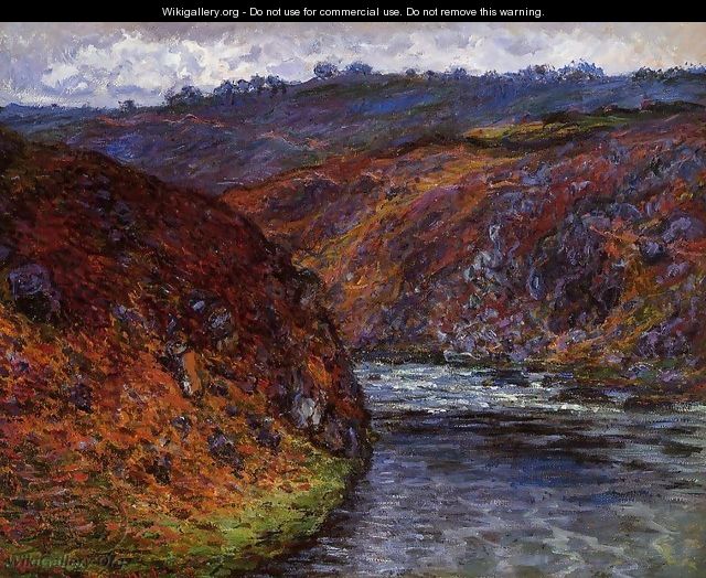 Valley of the Creuse, Grey Day - Claude Oscar Monet