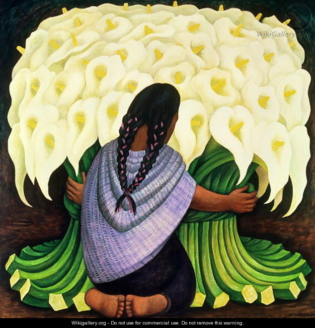 The Flower Seller 1942 - Diego Rivera