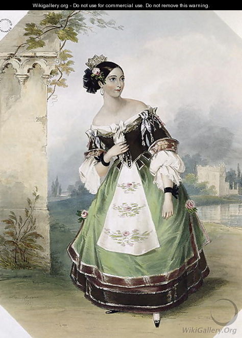 Emma Albertazzi as Zerlina in Don Giovanni - (after) Corbaut, Fanny