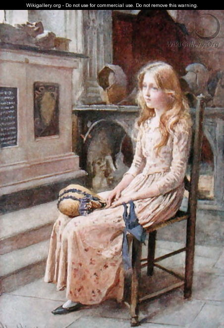 Little Nell in the Old Church, 1924 - Harold Copping