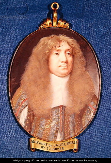 Portrait of John Maitland (1616-82) Duke of Lauderdale, 1664 - Samuel Cooper