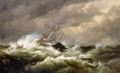 Rescue on the Goodwin Sands by the North Deal Lifeboat - Edward William Cooke