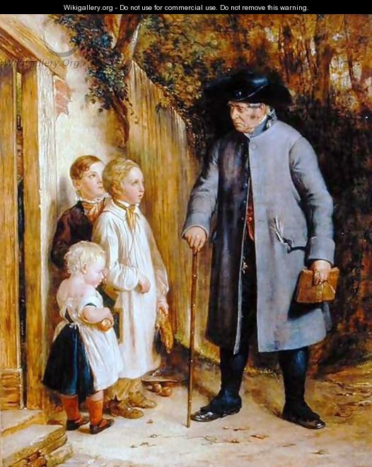 The Village Schoolmaster, 1881 - Charles West Cope