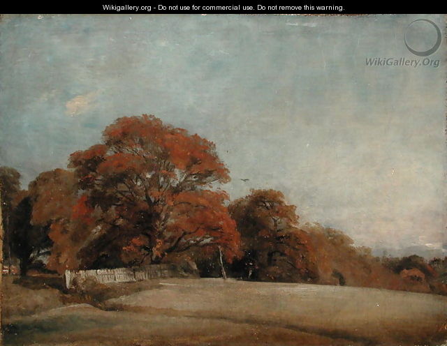 An Autumnal Landscape at East Bergholt, c.1805-08 - John Constable